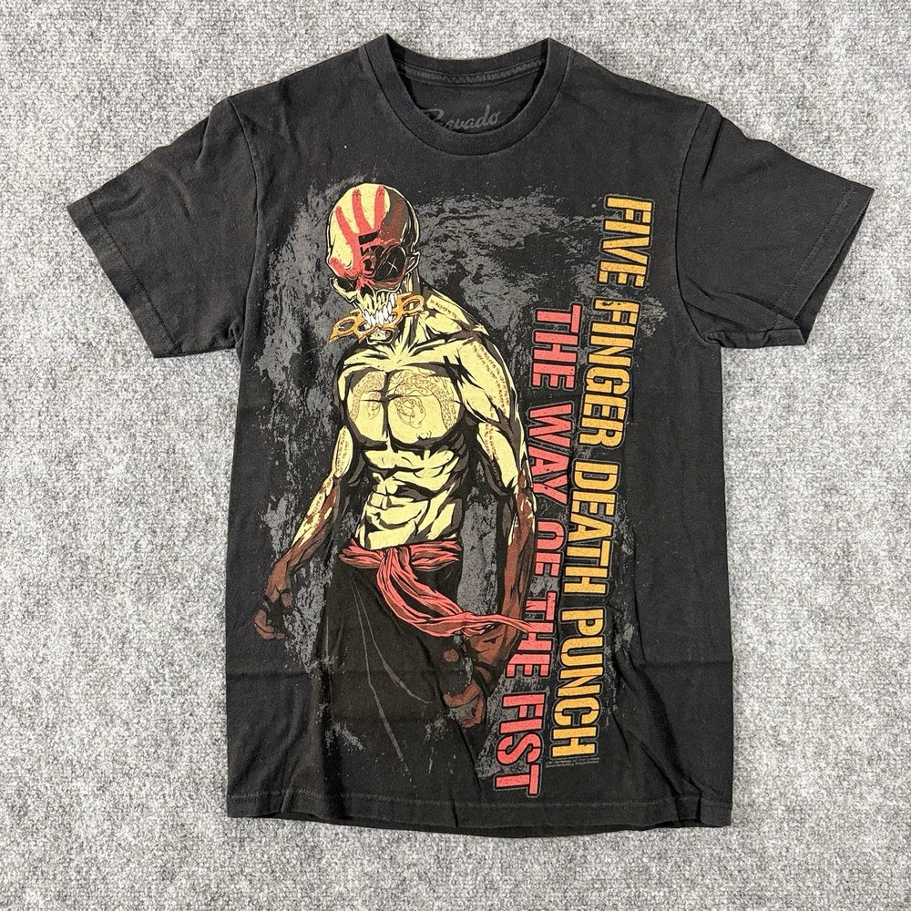 FIVE FINGER DEATH PUNCH THE WAY OF THE FIST HEAVY METAL T SHIRT SMALL BAND TEE